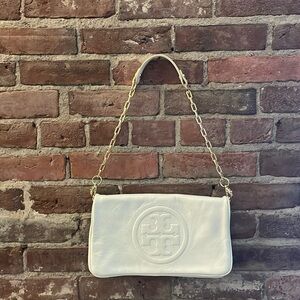 Tory Burch White Shoulder Bag